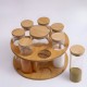 Glass Jars Set 8 pieces with Stand 